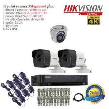 trọn bộ 3 camera cao cấp hikvision 5mp